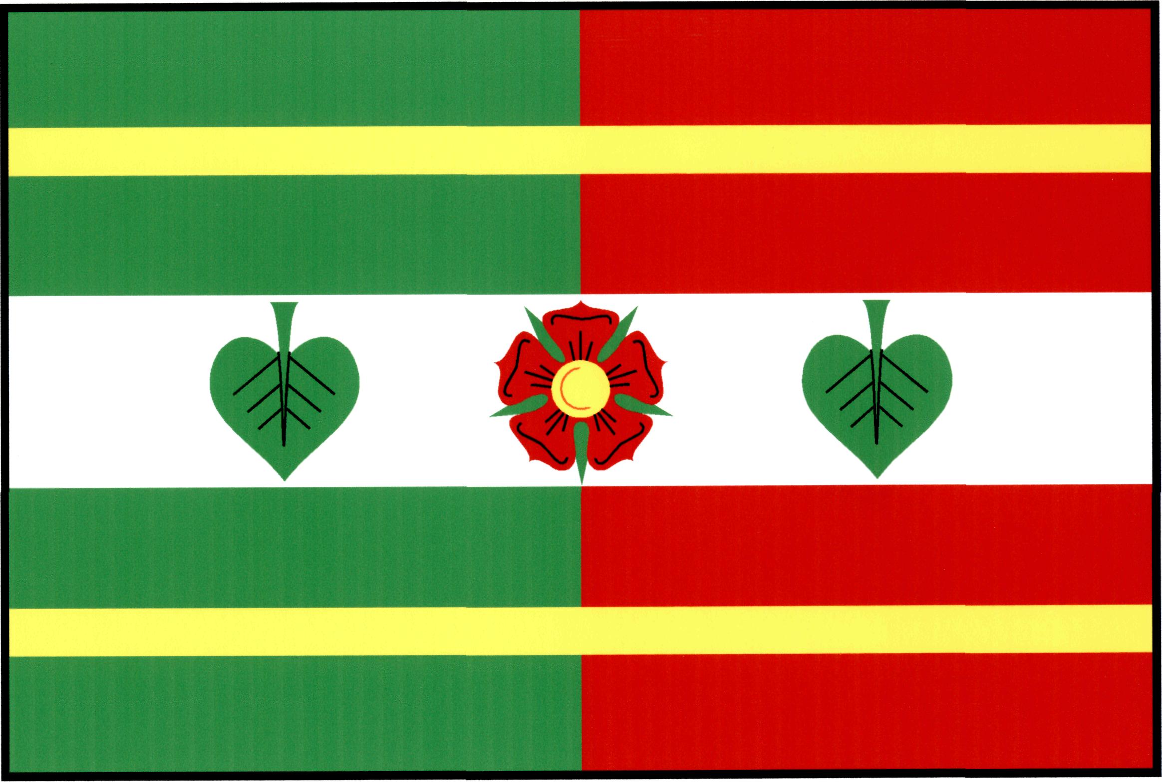 Flag of Ploština, Zlín Region