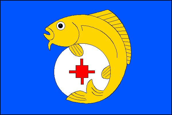 Flag of Plučisko, Zlín Region
