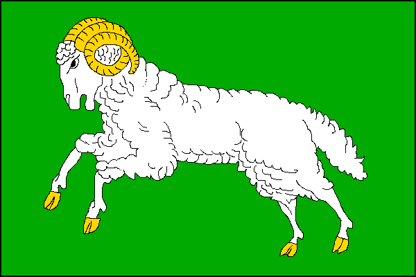 Flag of Počítky, Vysočina Region