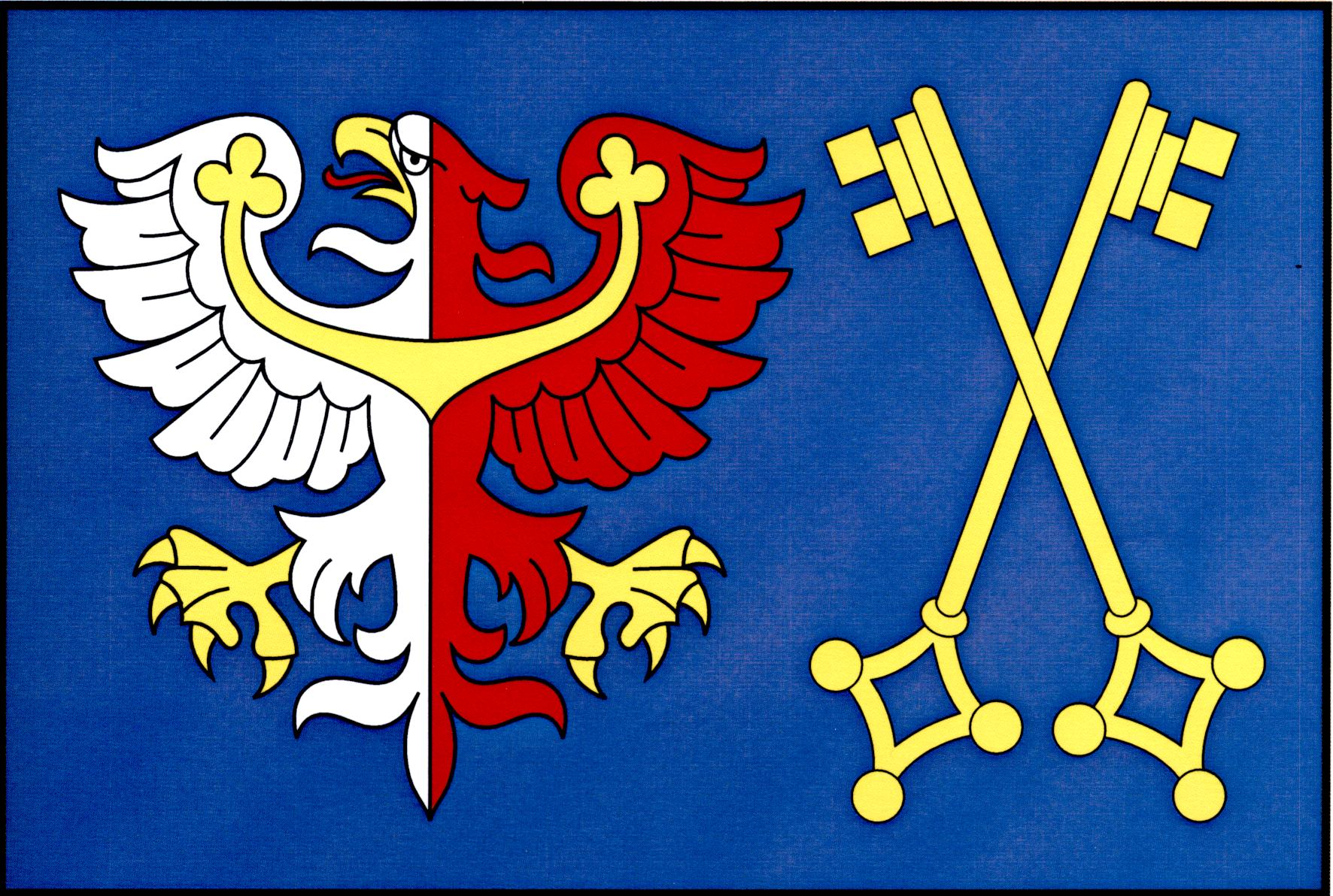 Flag of Podbořánky, Central Bohemian Region
