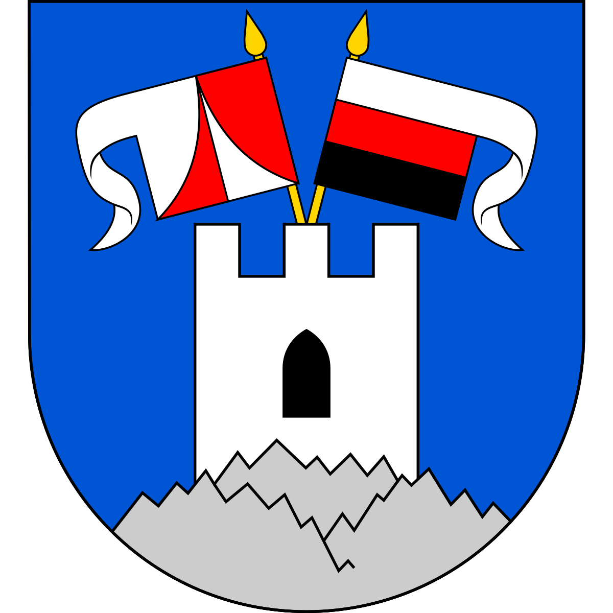 Coat of arms of Podhradí, Karlovy Vary Region