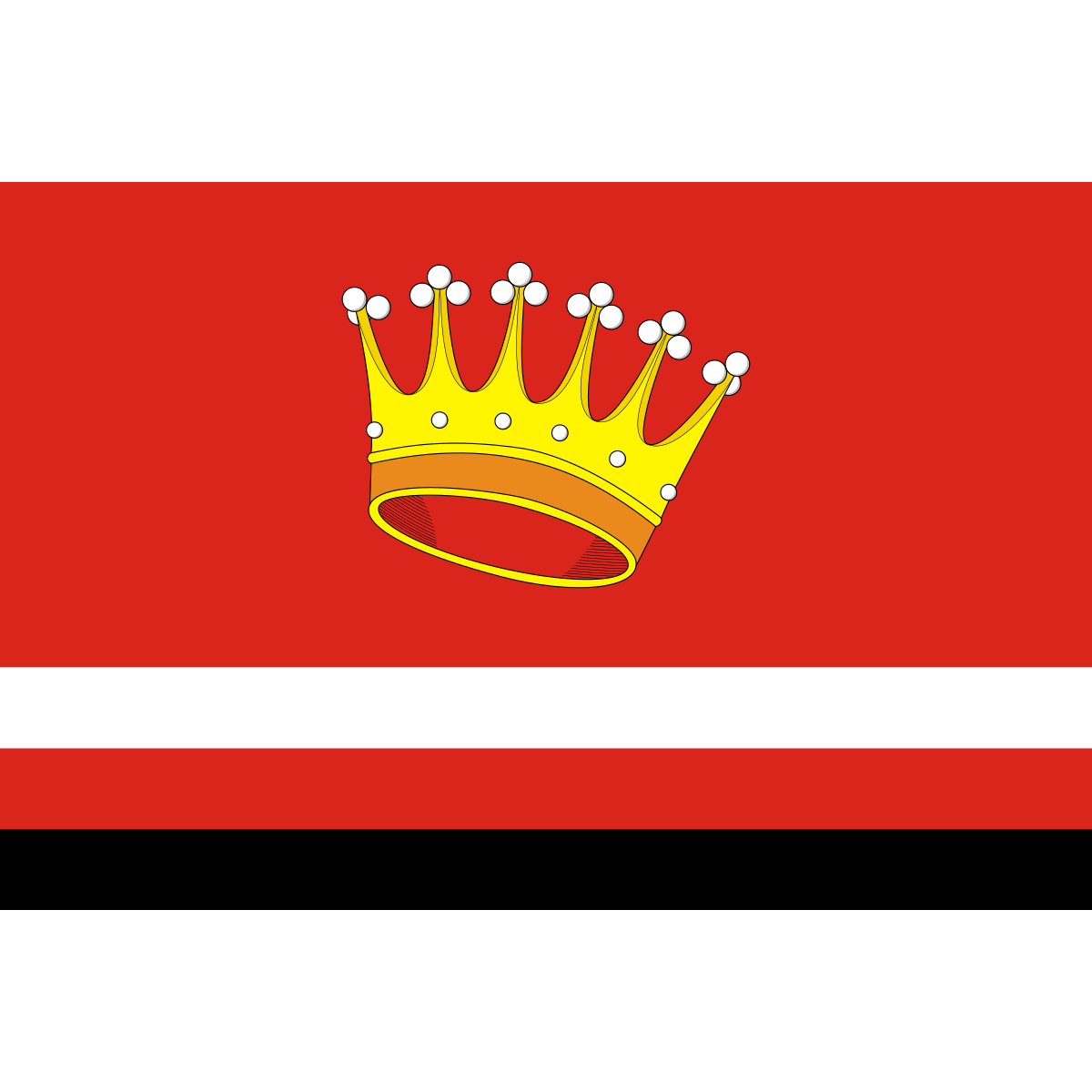 Flag of Podlesí, Zlín Region