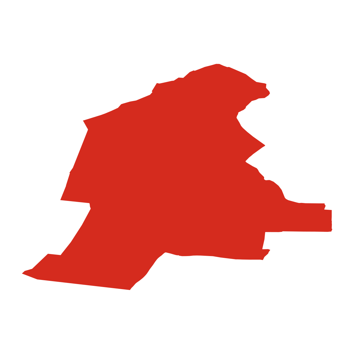 Podmyče boundary map
