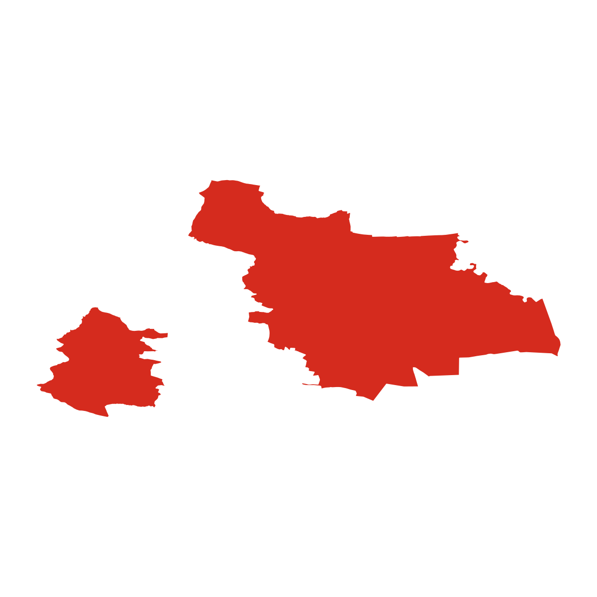 Podolí-východ boundary map