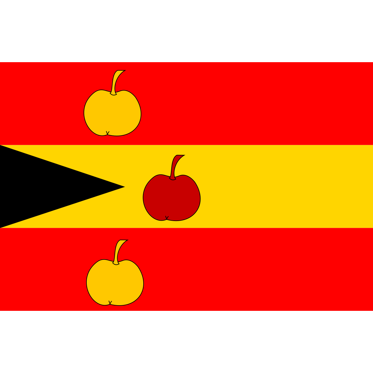 Flag of Pohledy, Pardubice Region