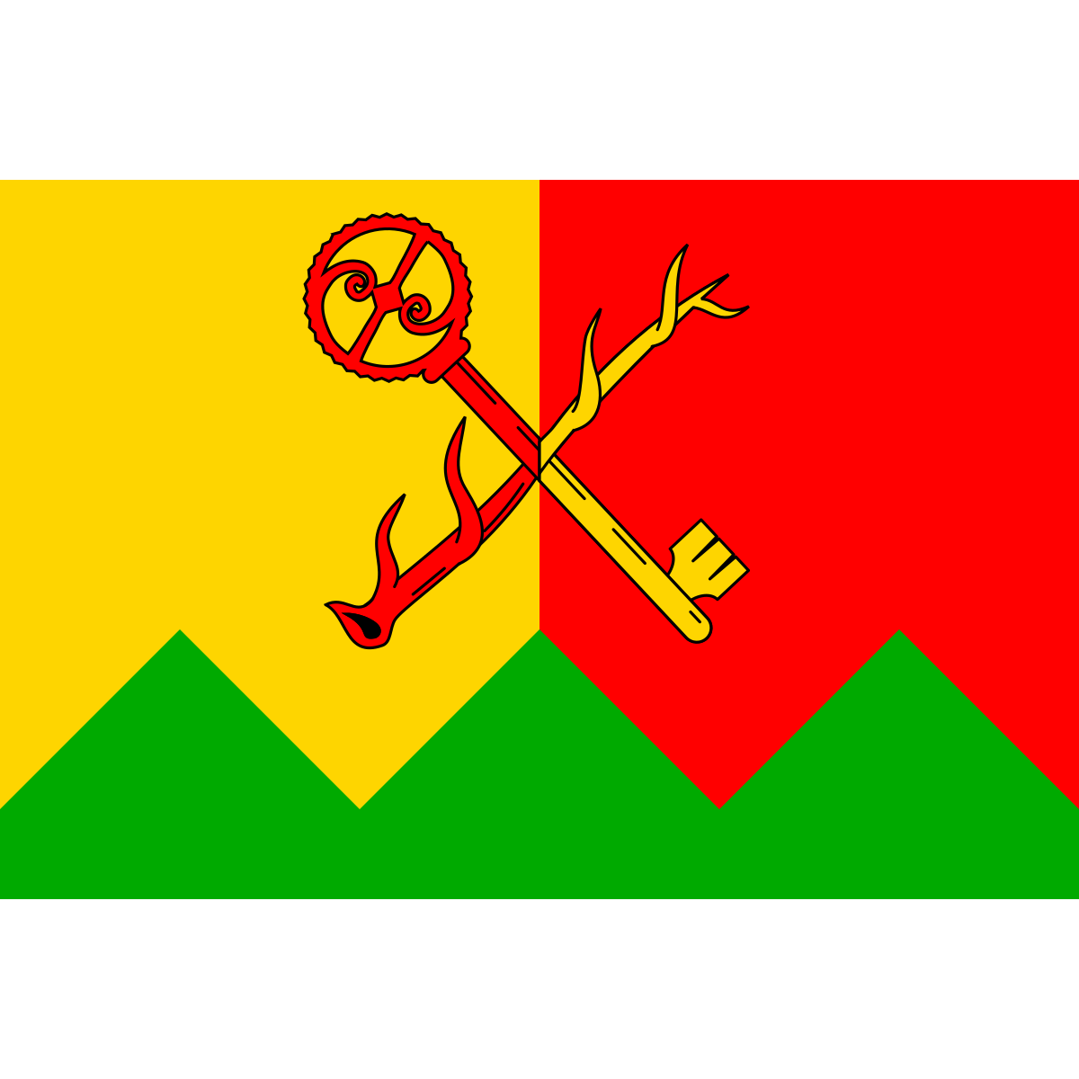 Flag of Polevsko, Liberec Region