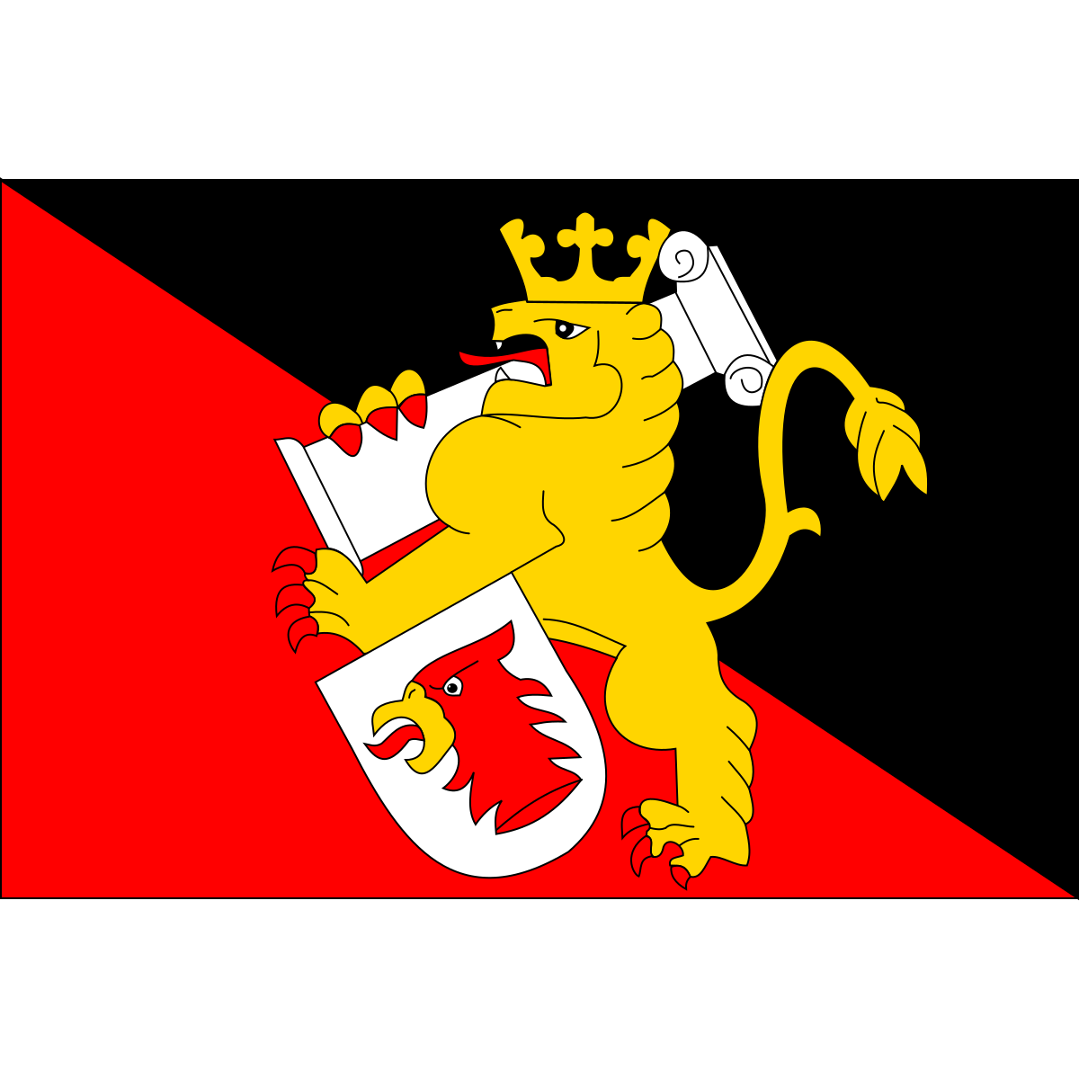 Flag of Police, Vysočina Region