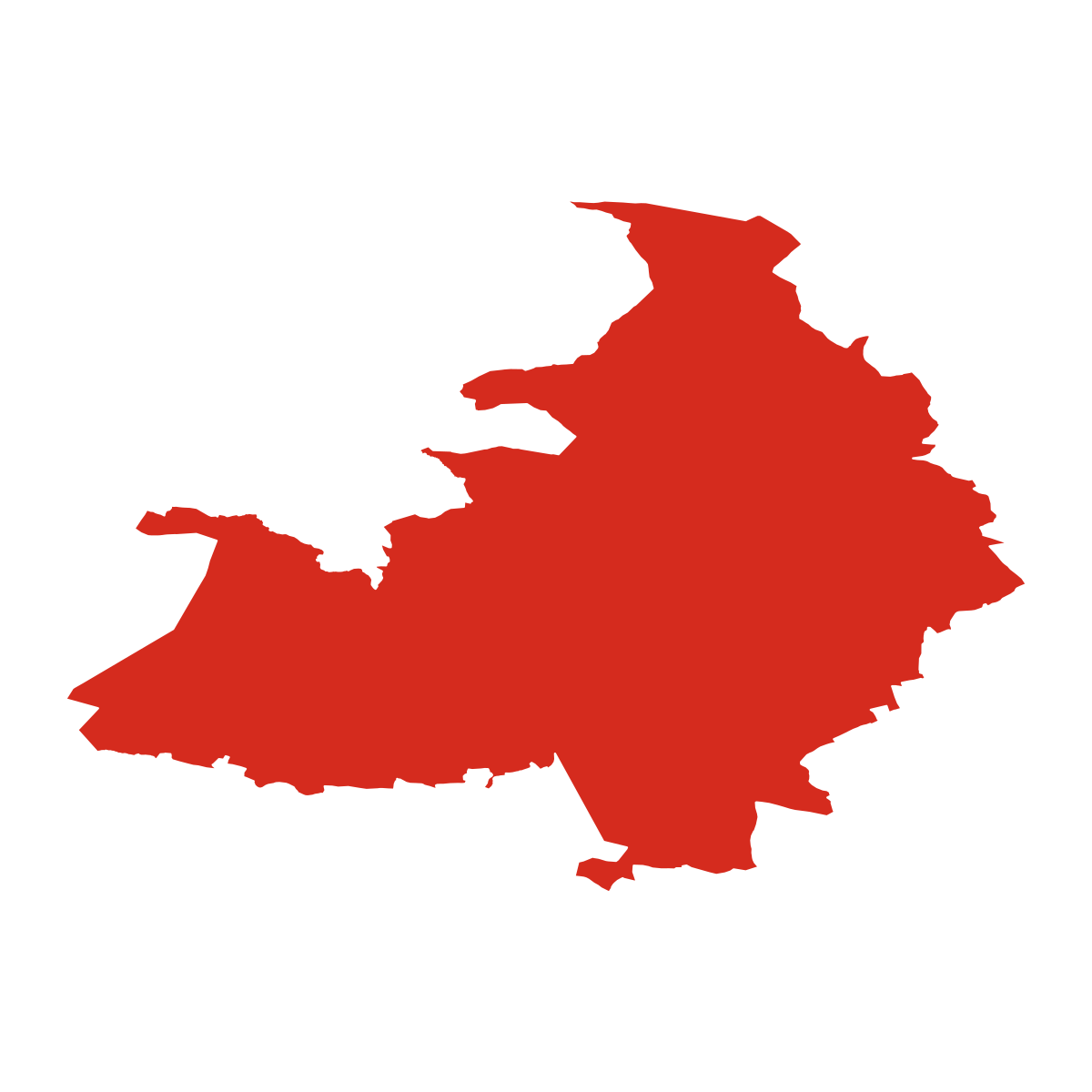 Polná boundary map