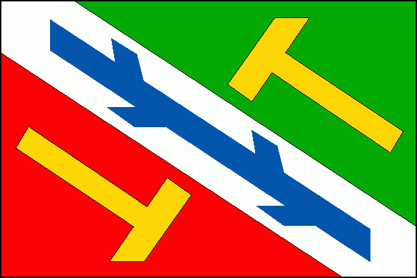 Vlajka obce Polnička, kraj Kraj Vysočina