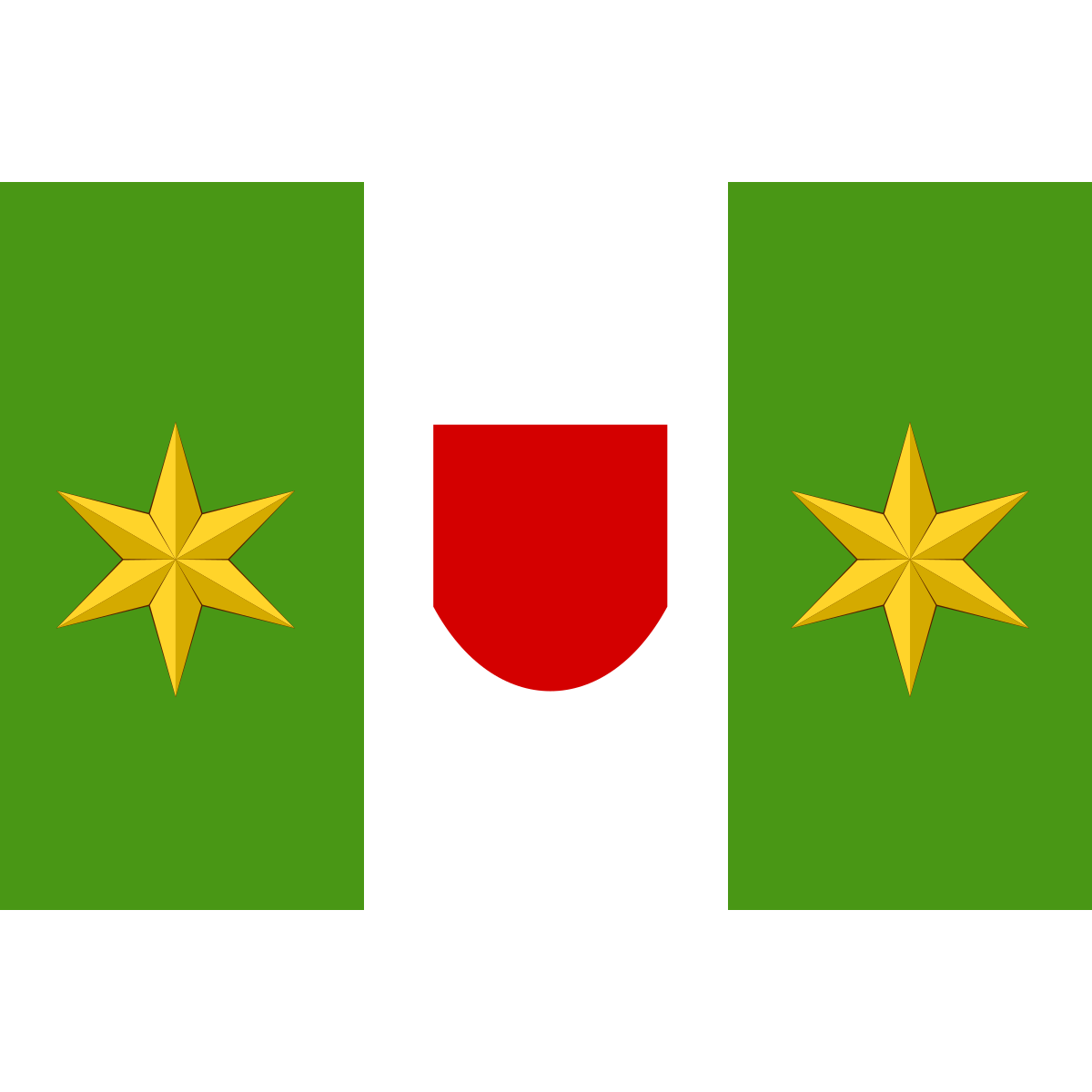 Flag of Popov, Zlín Region