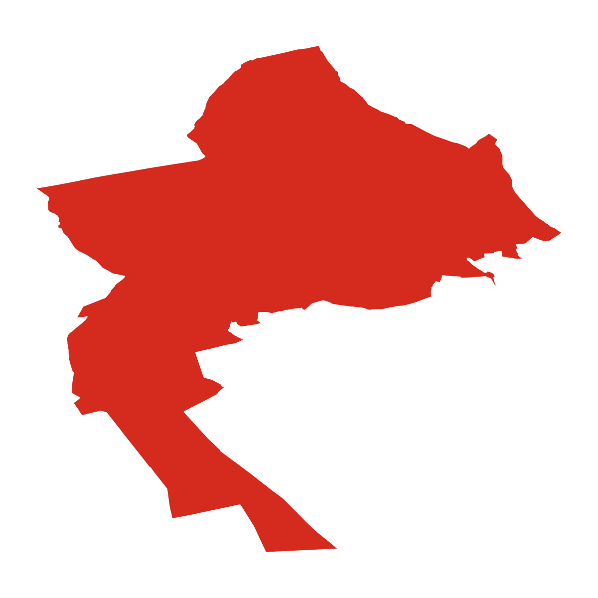 Pozořice boundary map