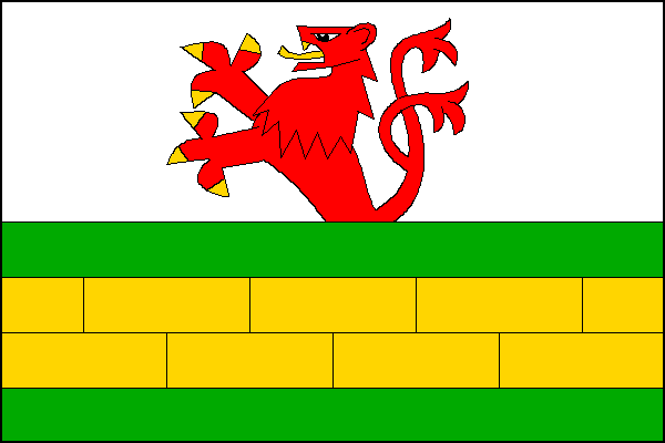 Flag of Pravice, South Moravian Region