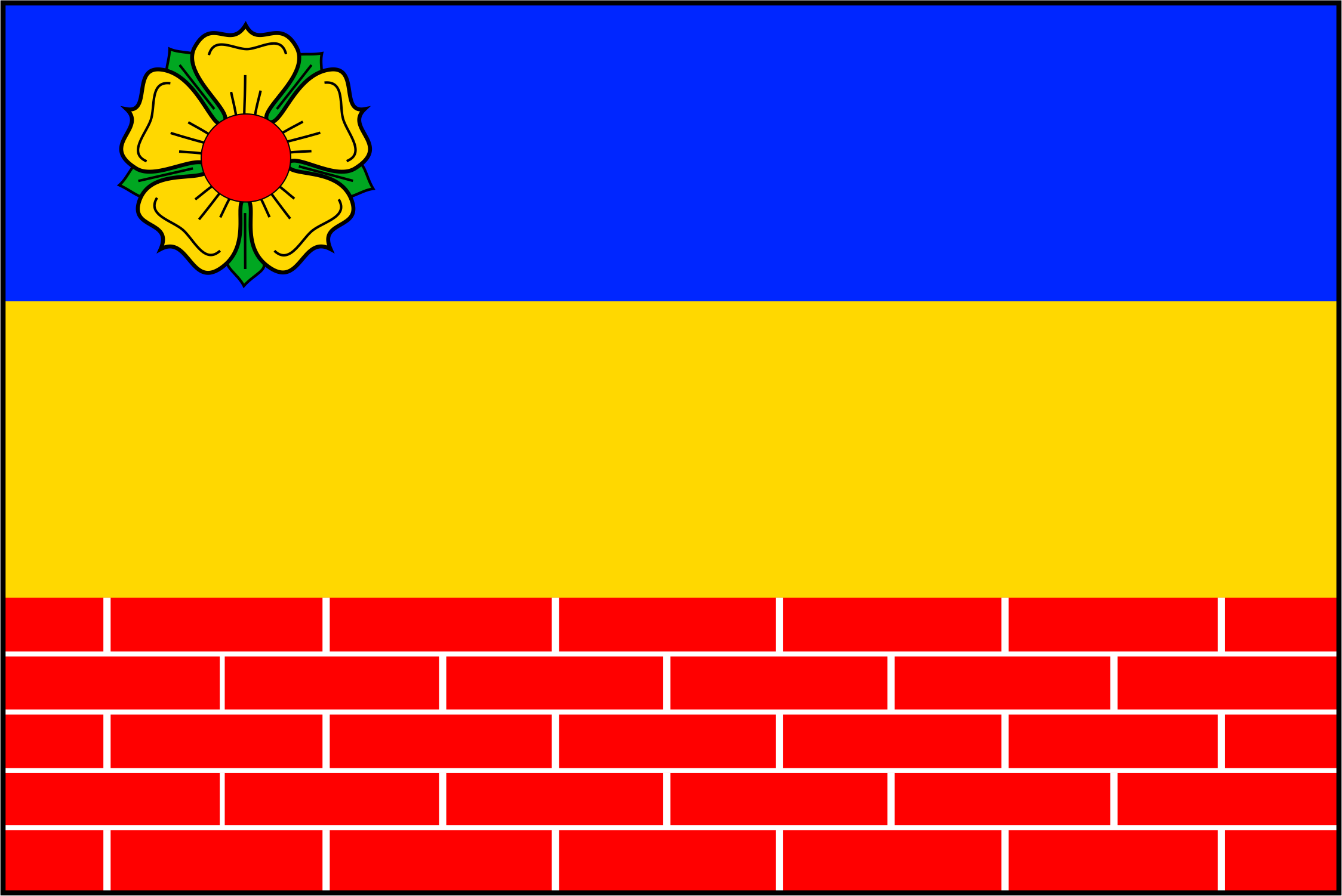 Flag of Příbraz, South Bohemian Region