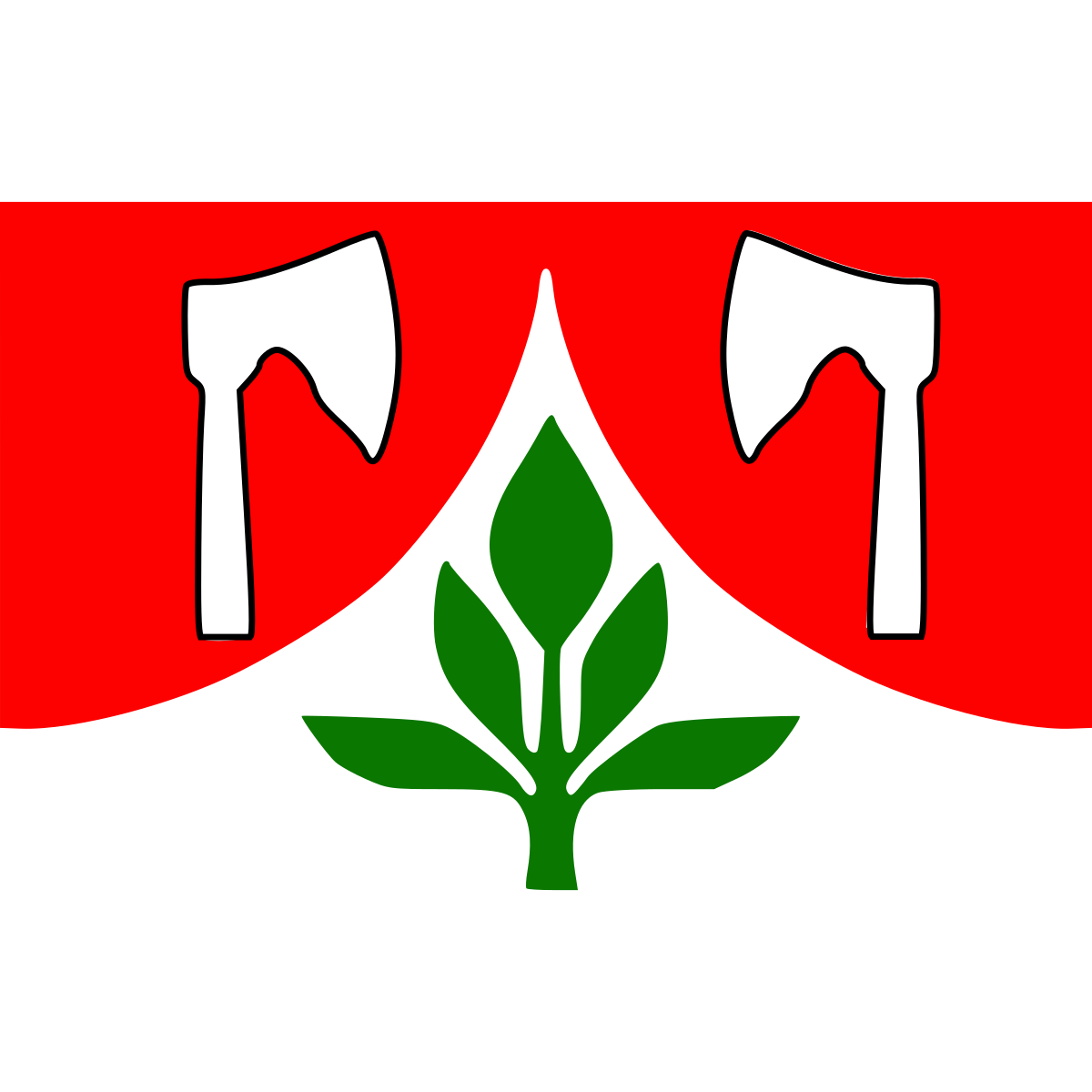 Flag of Proseč pod Ještědem, Liberec Region
