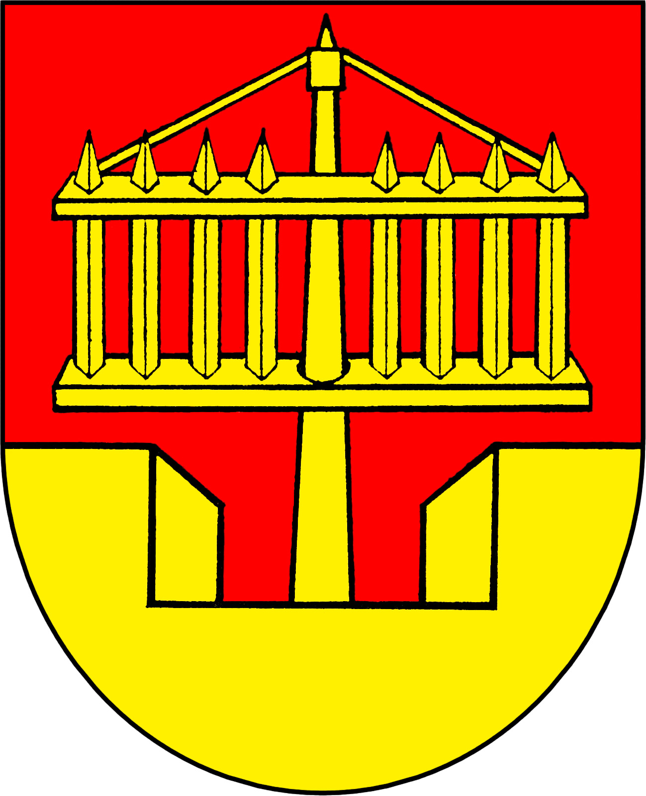 Coat of arms of Prostřední Ves, Central Bohemian Region