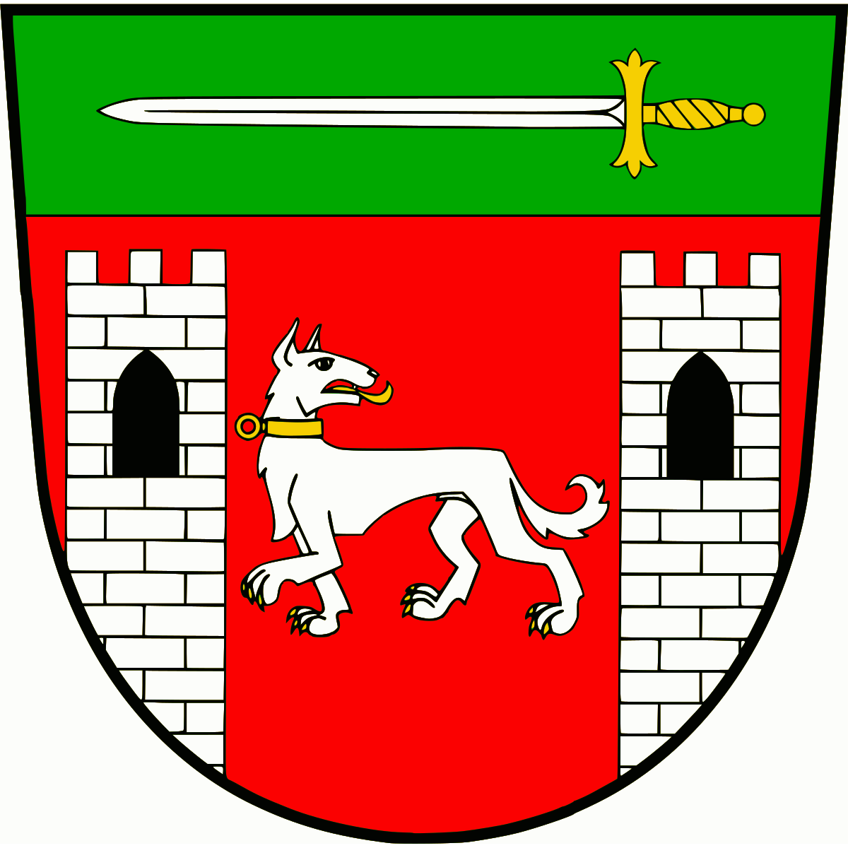 Coat of arms of Psáry, Central Bohemian Region