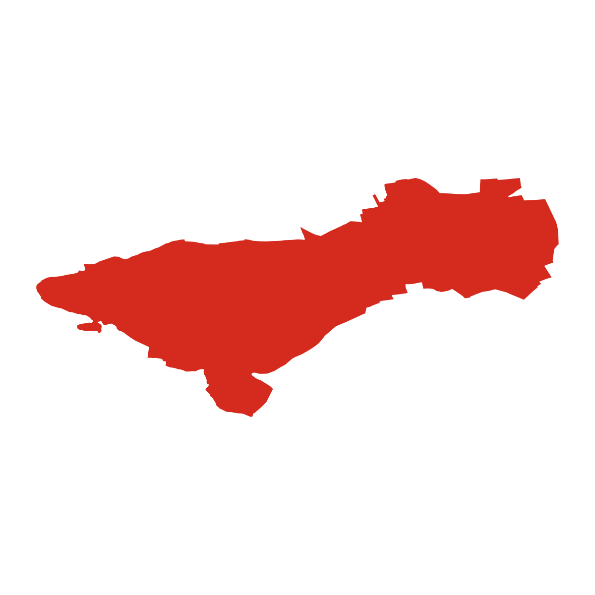 Ptice boundary map