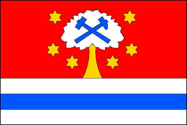 Flag of Pustá, Olomouc Region