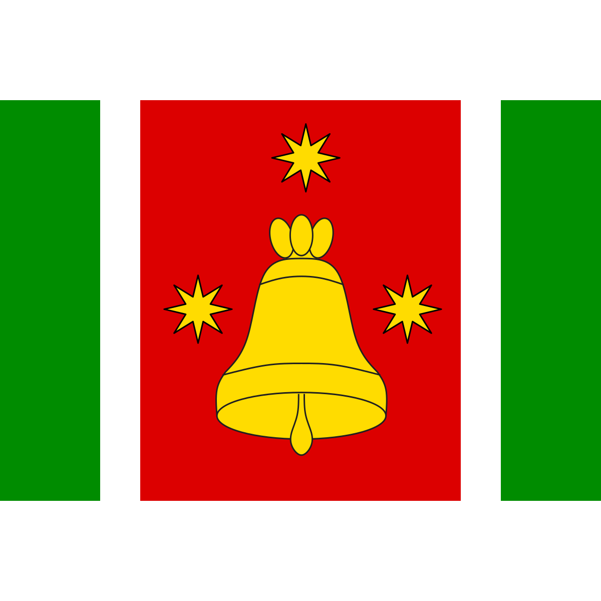 Flag of Pustina, Pardubice Region