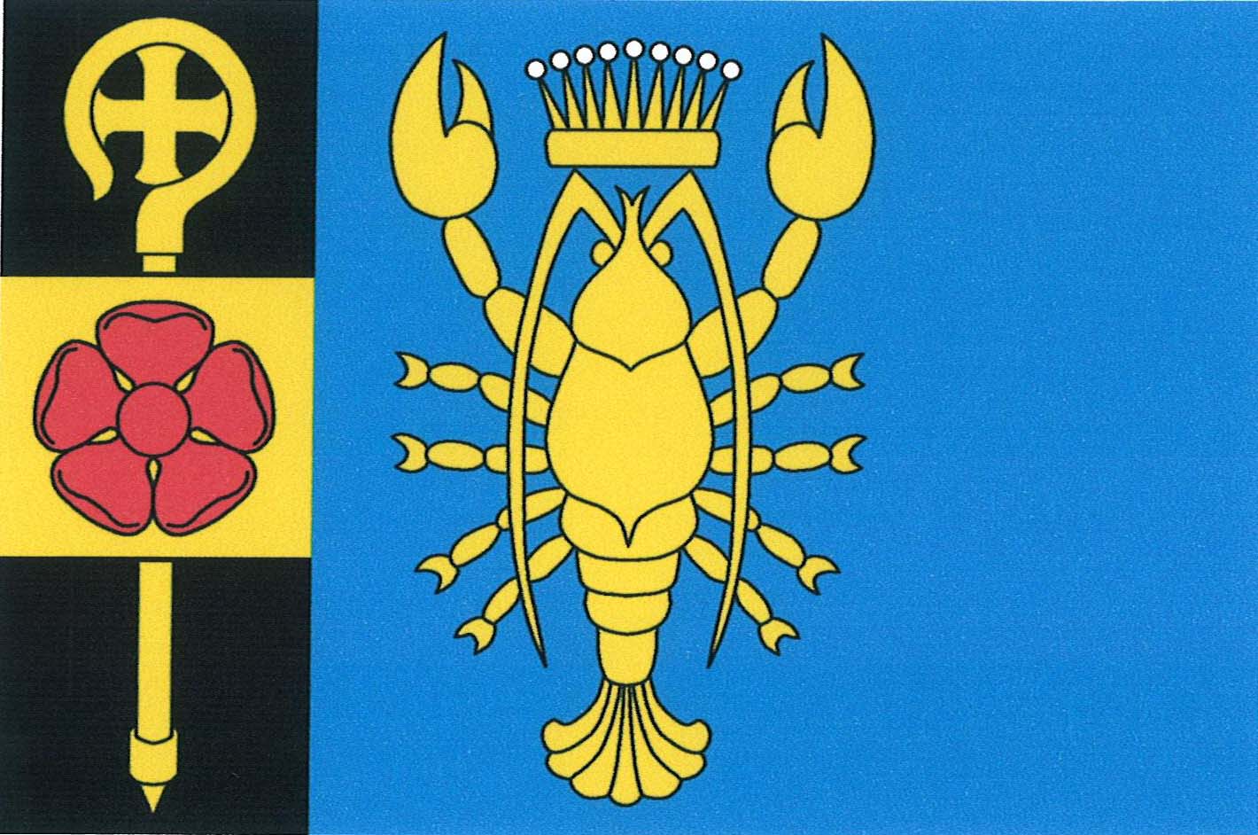 Flag of Račetice, Ústí nad Labem Region