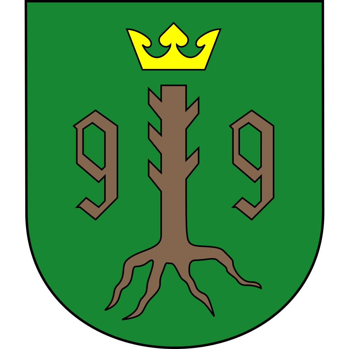 Znak obce Radeč, kraj Královéhradecký kraj