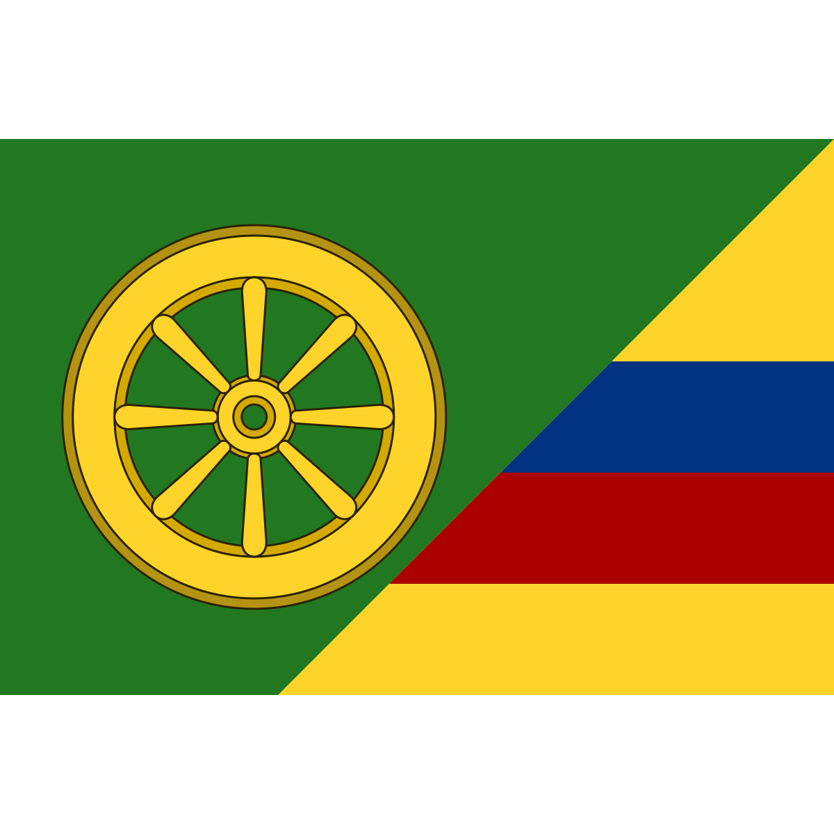 Flag of Radňoves, Vysočina Region
