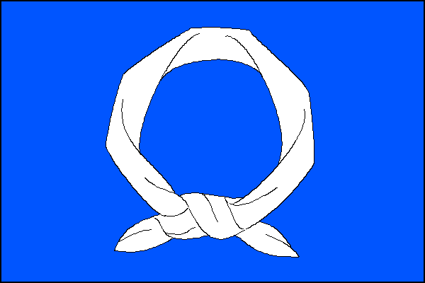 Flag of Rakousy, Central Bohemian Region