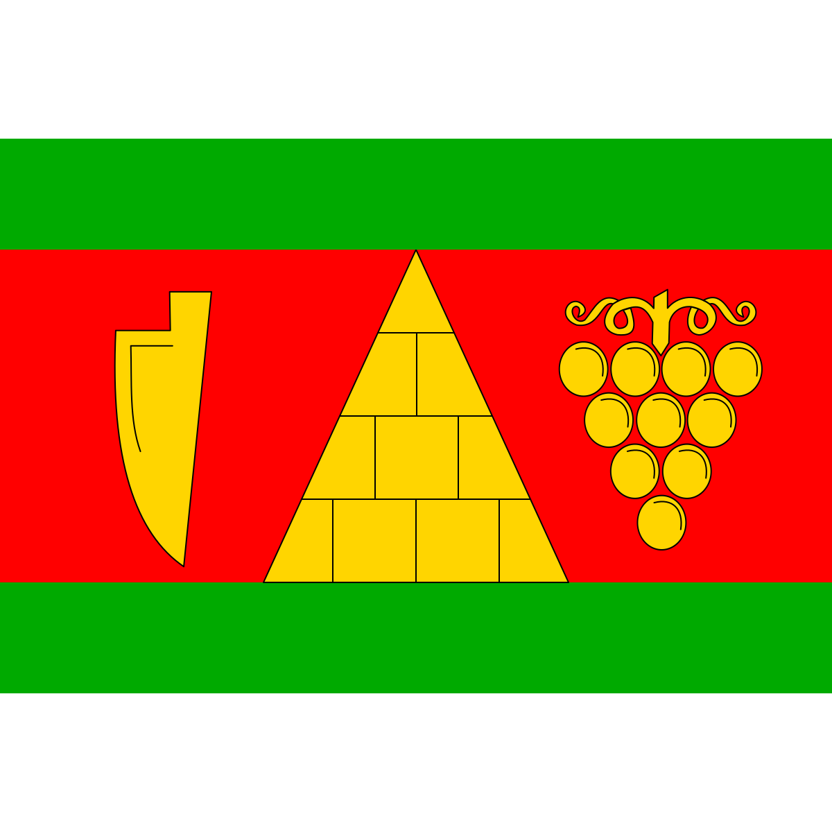 Flag of Rapotice, Vysočina Region