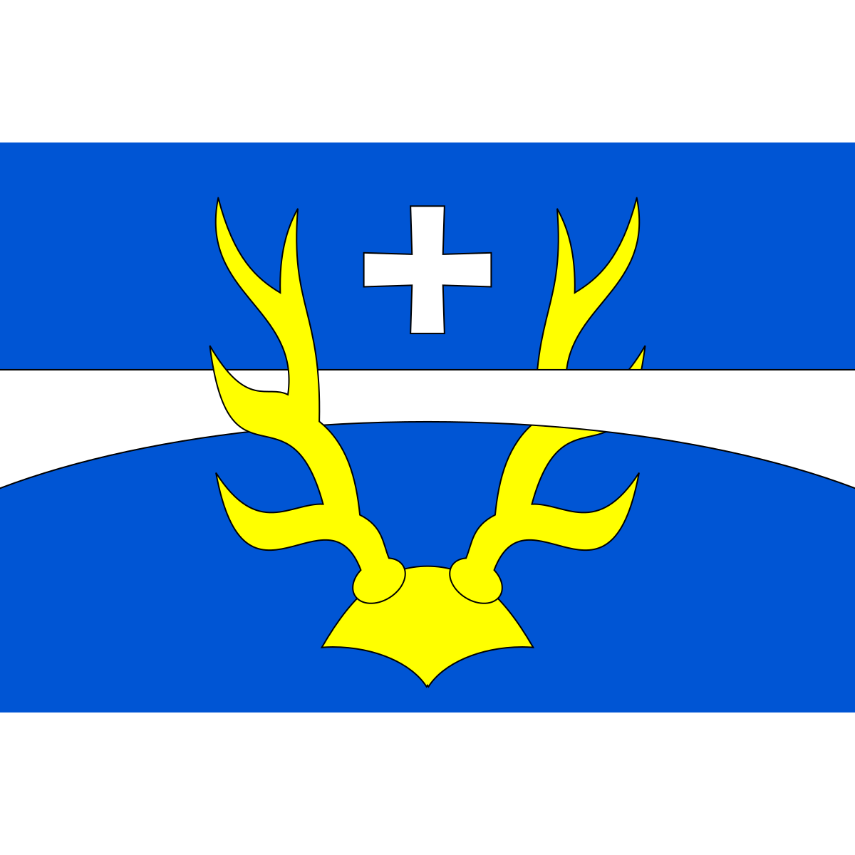 Vlajka obce Řehnice, kraj Středočeský kraj
