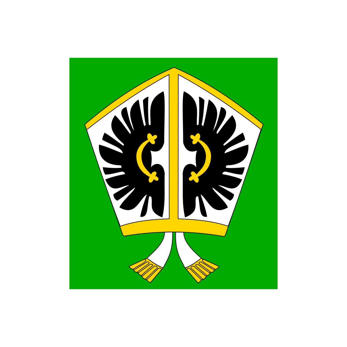 Flag of Rohy, Vysočina Region