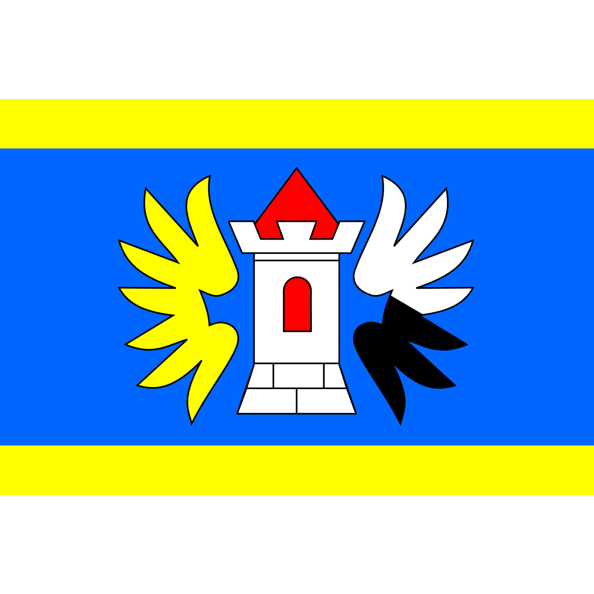 Flag of Rokytnice, Liberec Region