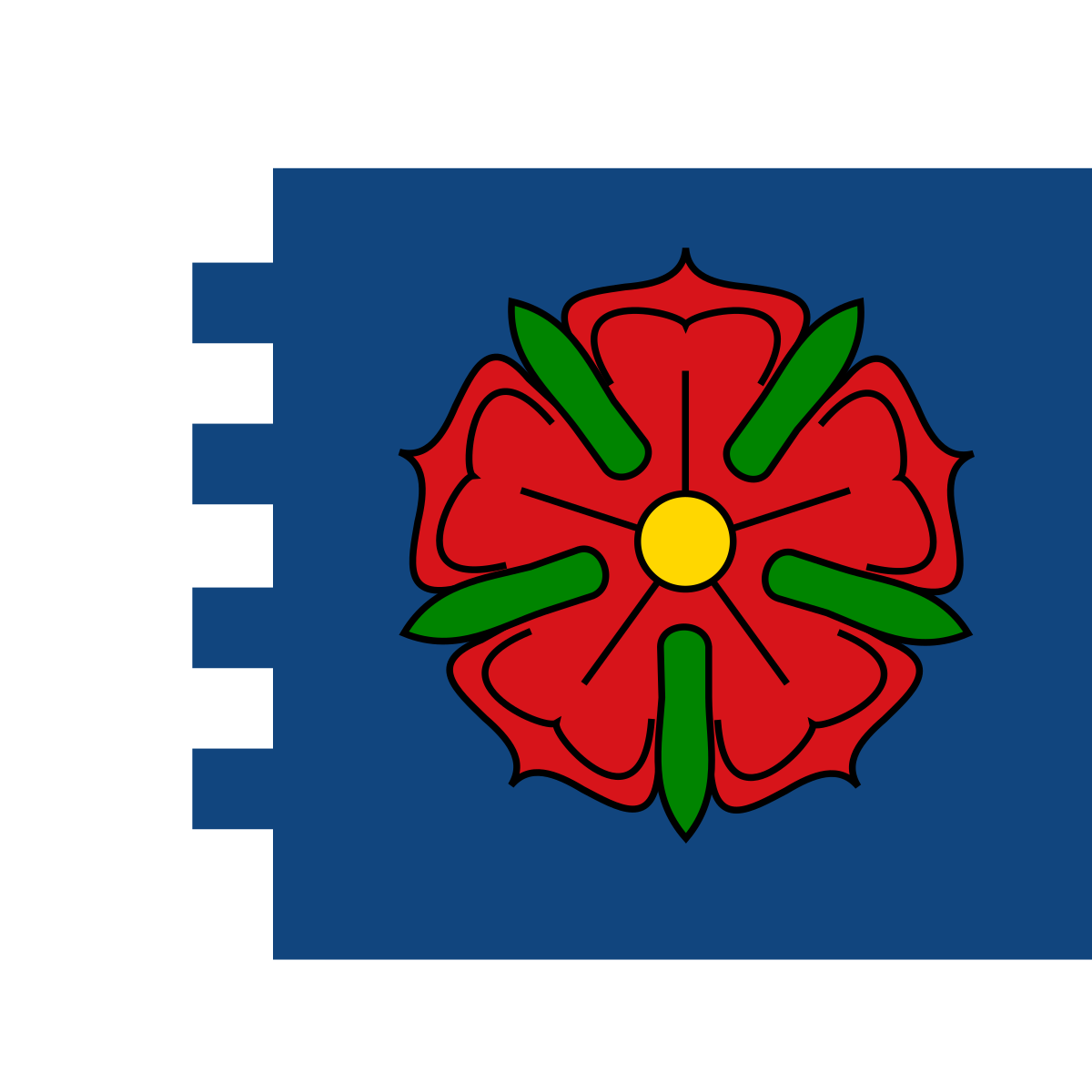 Flag of Rožnov, South Bohemian Region