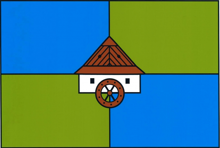 Flag of Rváčov, Pardubice Region