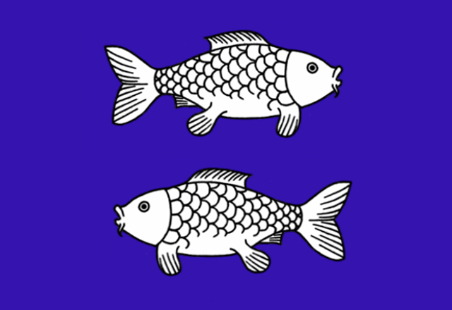 Flag of Rybné, Vysočina Region