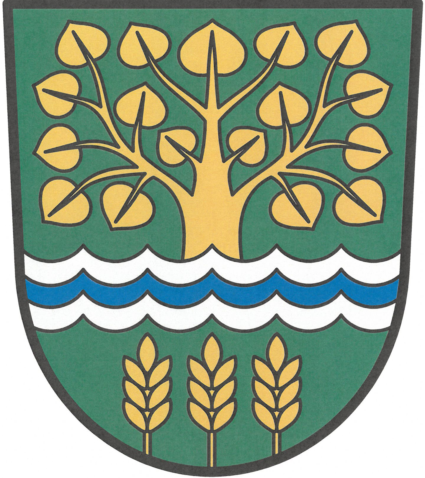 Coat of arms of Rybníček, Vysočina Region