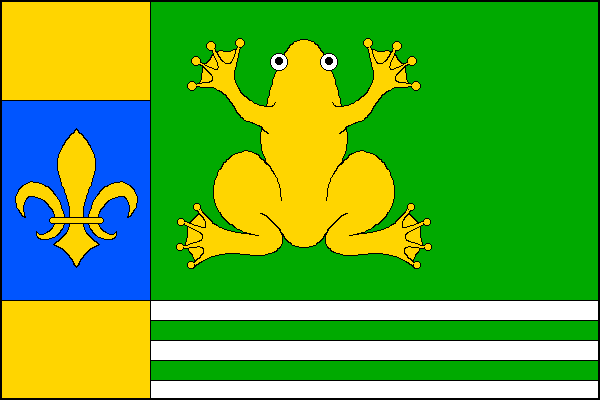 Flag of Šabina, Karlovy Vary Region