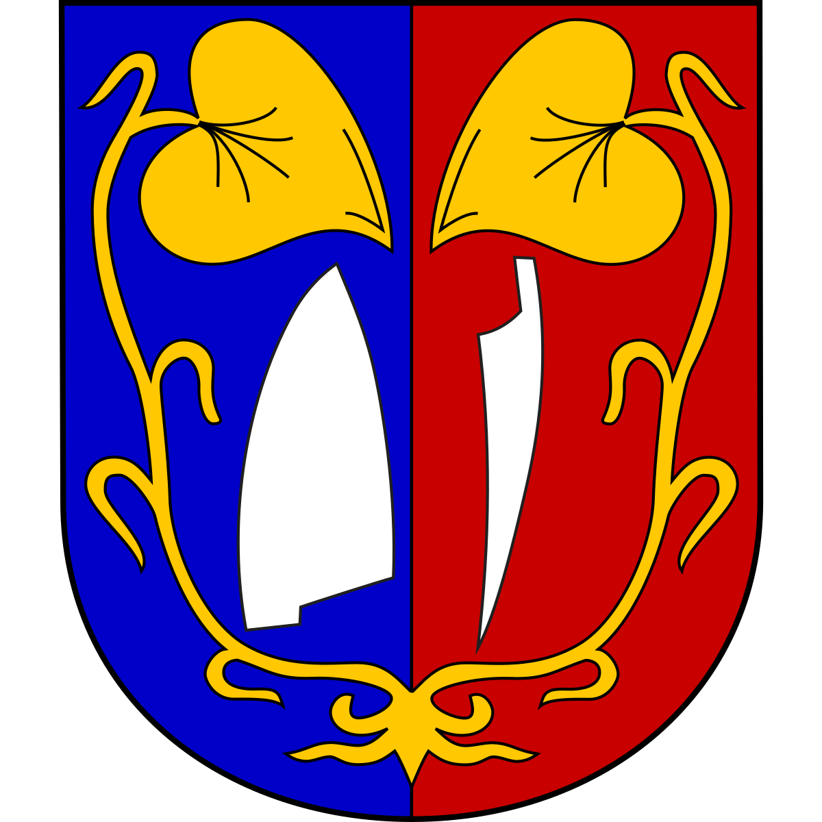 Coat of arms of Sázava, Pardubice Region