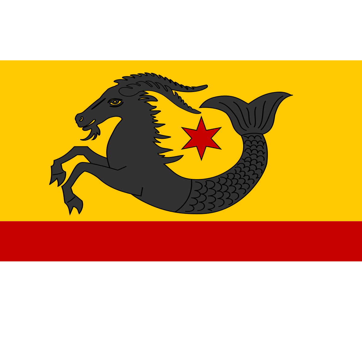 Flag of Semanín, Pardubice Region