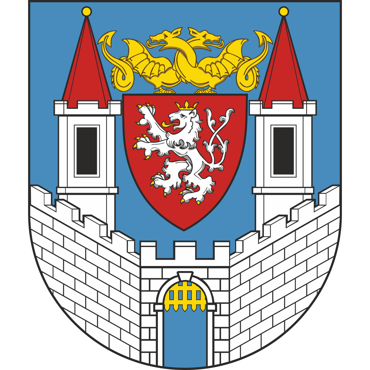 Coat of arms of Sendražice, Central Bohemian Region