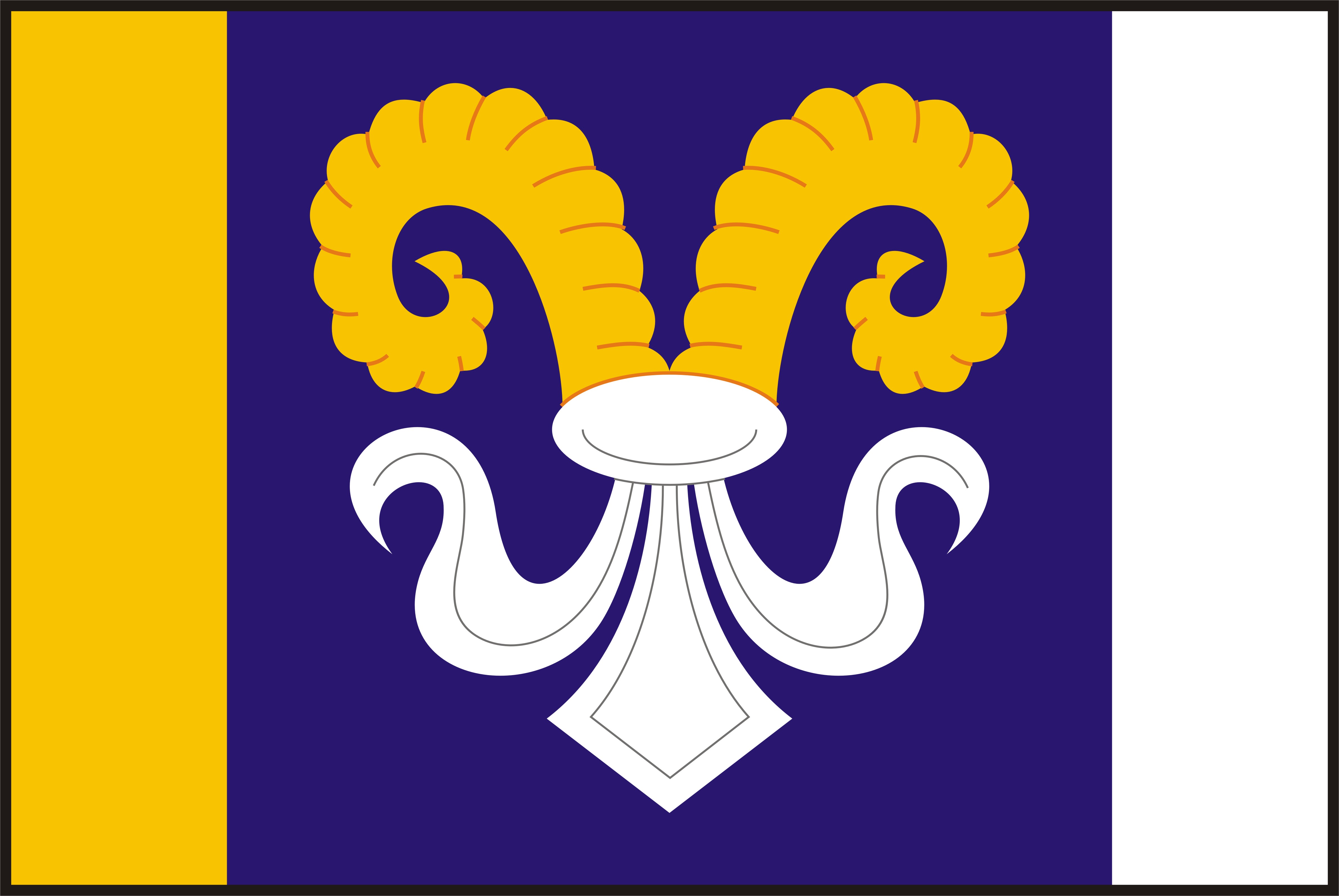 Flag of Skapce, Plzeň Region