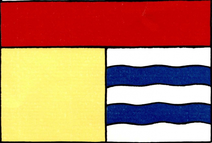 Flag of Sklená Huť, Plzeň Region