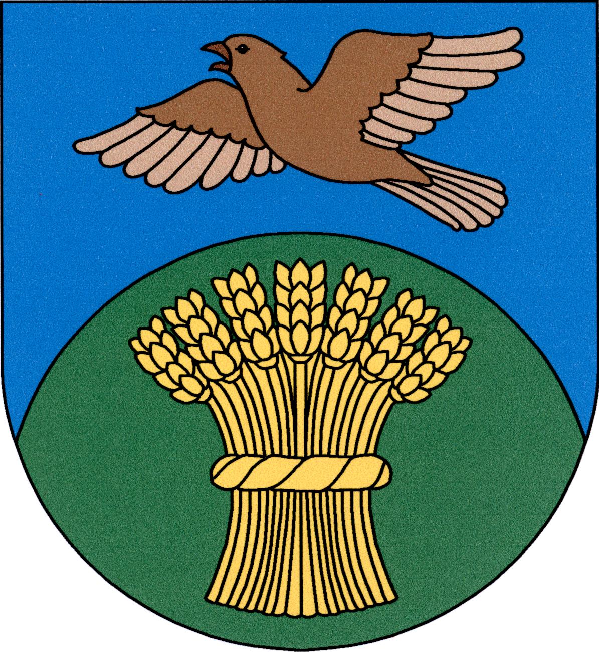 Coat of arms of Skřivany, Central Bohemian Region