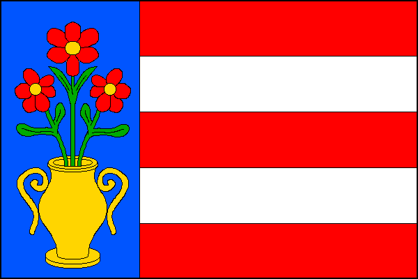 Vlajka obce Slavíky, kraj Středočeský kraj