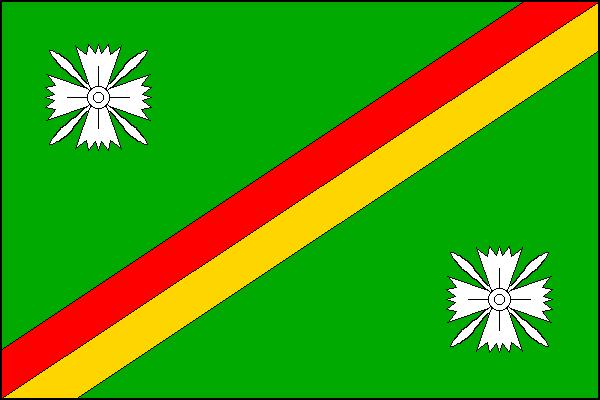 Flag of Slavkov, Zlín Region