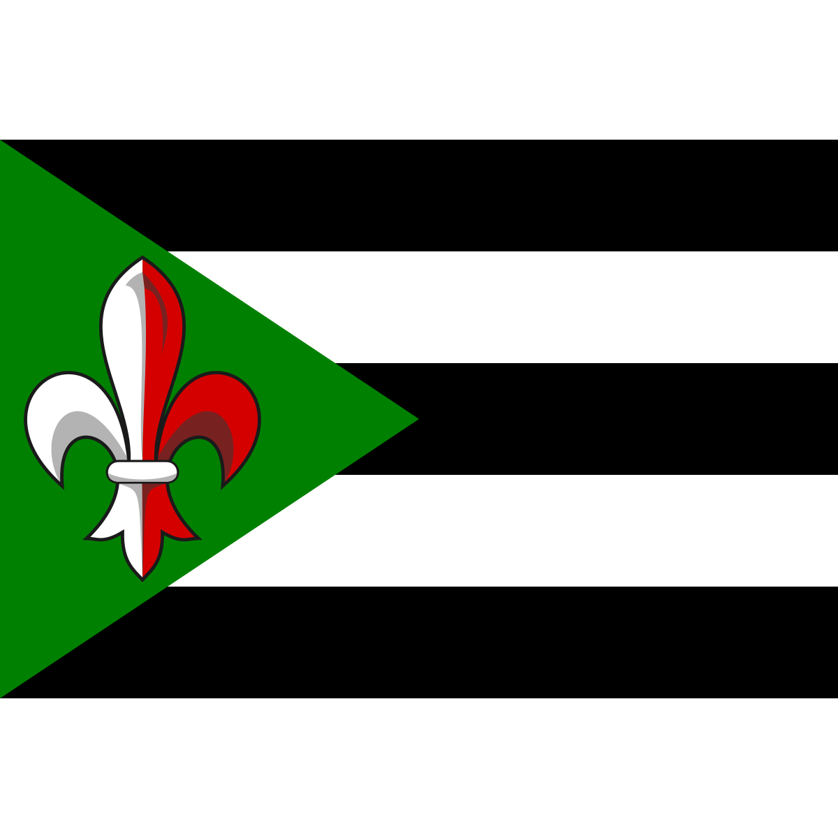 Flag of Slavkov pod Hostýnem, Zlín Region
