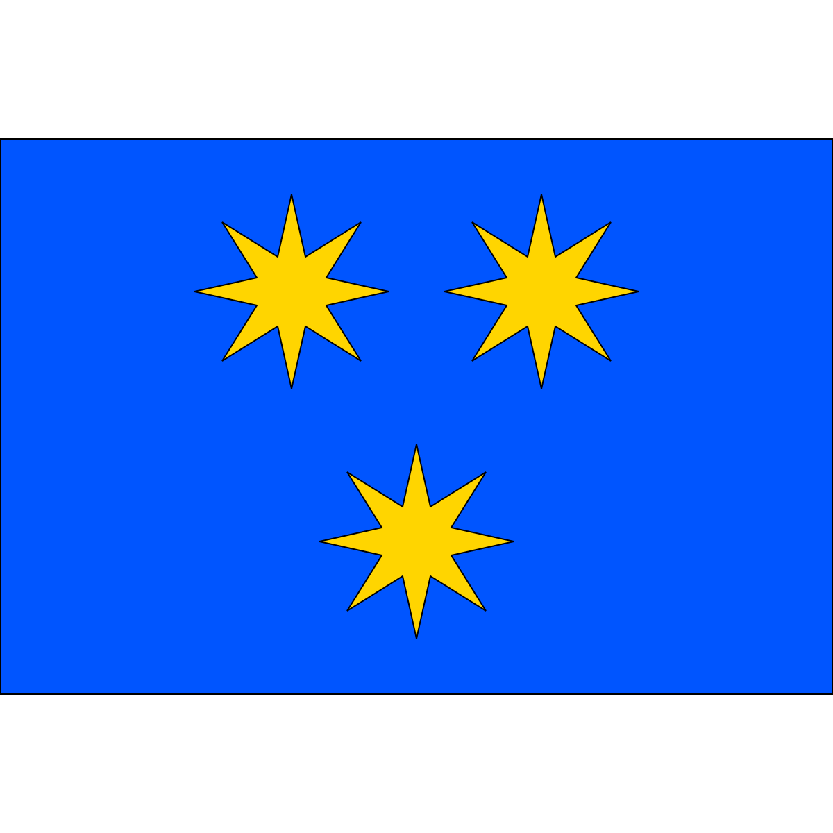Flag of Slušovice, Zlín Region