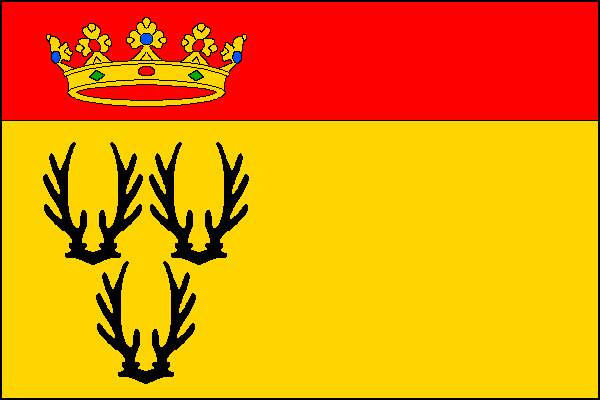 Flag of Služetín, Karlovy Vary Region