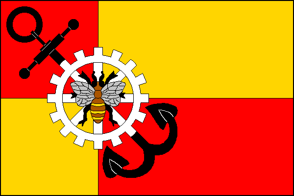 Flag of Šneky, Karlovy Vary Region