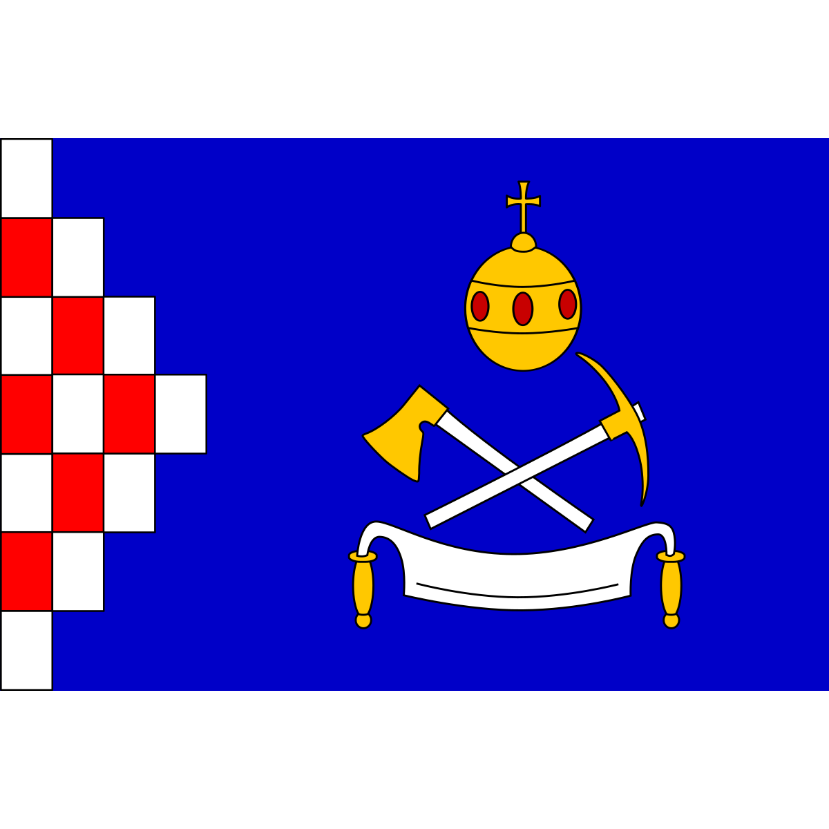Flag of Sopotnice, Pardubice Region