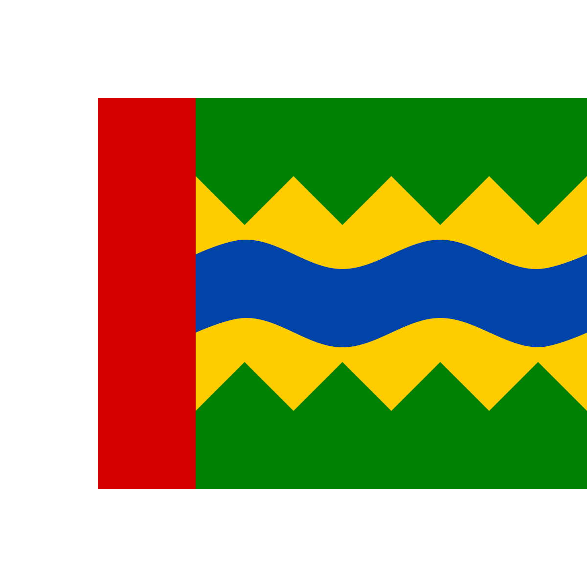 Flag of Srbská Kamenice, Ústí nad Labem Region